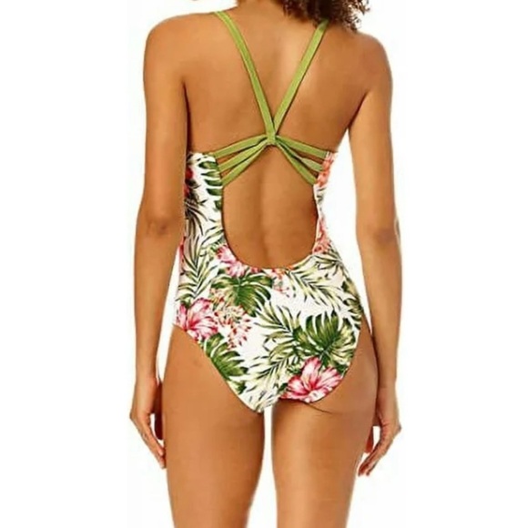 Hurley Tropical Floral One Piece Swimsuit Women’s size XL - Picture 3 of 9